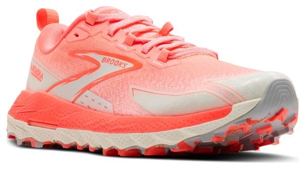 Zapatillas de trail Brooks Cascadia 18 para mujer Coral/Blanco