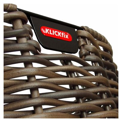 Front Basket Klickfix Structura Brown