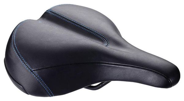Selle Confort BBB ComfortPlus relaxed cuir Noir