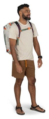 Borsa da viaggio Osprey Transporter Duffel 40 Bianca/Bordeaux