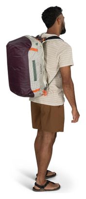 Borsa da viaggio Osprey Transporter Duffel 40 Bianca/Bordeaux