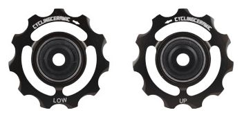 Paar CyclingCeramic tandwielen voor Shimano 12V 9200/8200 Zwart