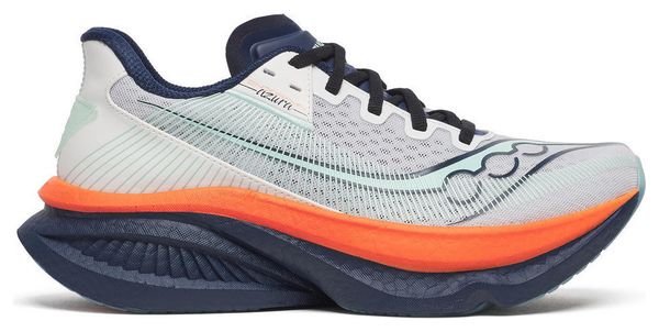 Saucony Endorphin Azura hardloopschoenen wit/blauw/oranje dames