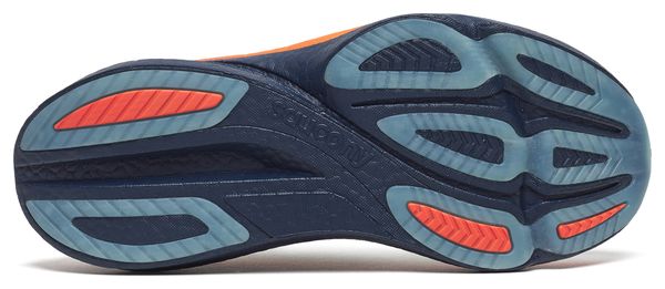 Saucony Endorphin Azura hardloopschoenen wit/blauw/oranje dames
