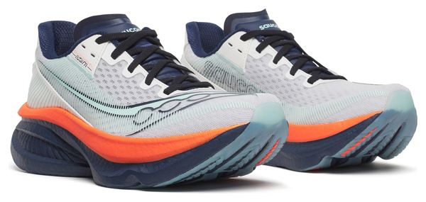Saucony Endorphin Azura hardloopschoenen wit/blauw/oranje dames