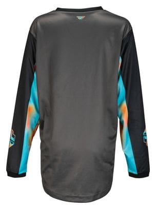 Fly F-16 Women's Long Sleeve Jersey Grey / Orange / Blue