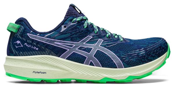 Asics Fuji Lite 3 Blue Green Women's Trail Running Shoes