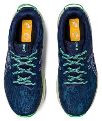 Chaussures de Trail Running Asics Fuji Lite 3 Bleu Vert Femme