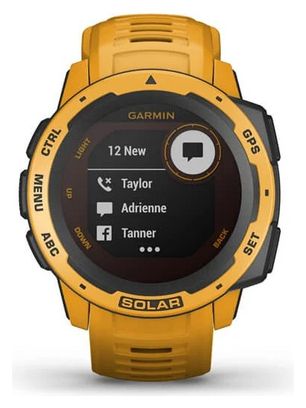 Orologio GPS solare Garmin Instinct Sunburst giallo
