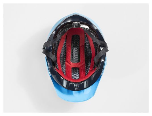 Casco MTB Bontrager Rally WaveCel Grigio Sky Blue / Navy