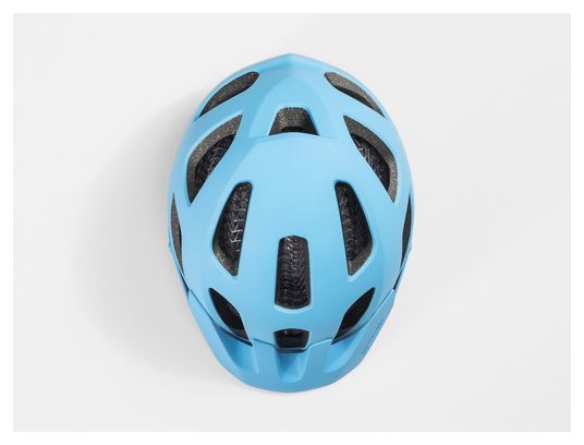 Casco MTB Bontrager Rally WaveCel Grigio Sky Blue / Navy