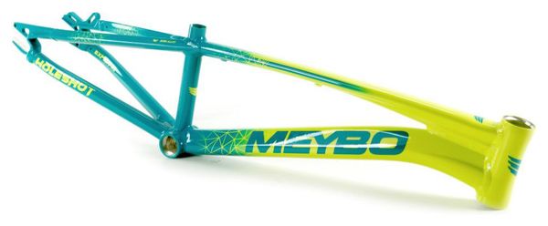 Cadre BMX Race Meybo Holeshot Alloy Vert Lime Bleu Petrol 2024