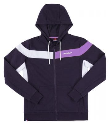 Sweat Capuche Kenny Zippé Racing Femme Navy