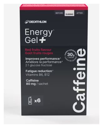 Gels énergétiques Decathlon Nutrition Gel+ Fruits Rouges 6x46g