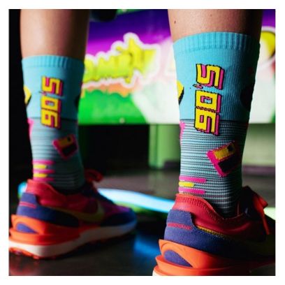 Chaussettes BV Sport Run Marathon Générations 90s Collector Bleu/Noir