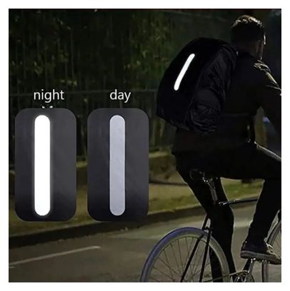 Housse de pluie pour sac à dos réfléchissante étanche - noir - 30/40L