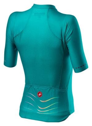 Castelli Aero Pro Kurzarm Jersey Grün Türkis