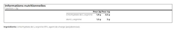 L-arginine (300g) - Biotech Usa - Arginine