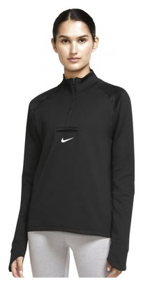 Nike Dri-Fit Element Trail 1/2 Zip Long Sleeve Top Black Women