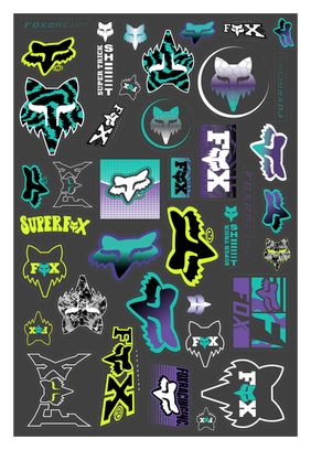 Meerkleurige Fox sticker