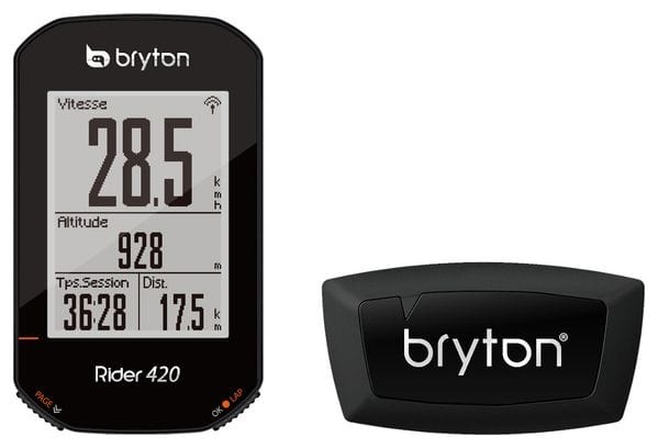 BRYTON Compteur GPS RIDER 420H + Heart sensor