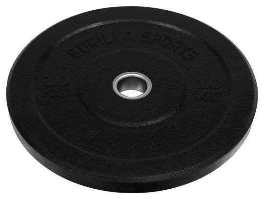 Poids disques olympiques Hi Temp avec absorbeur de chocs - Noir - De 2 5 kg à 25 kg - Poids : 10 KG
