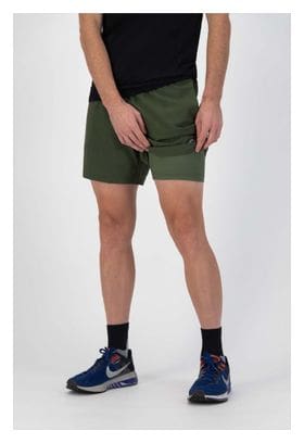 Short 2-en-1 Rogelli Essential Vert Homme