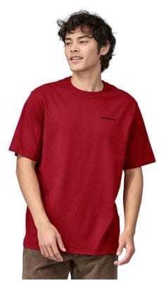 T-Shirt Patagonia P-6 Logo Responsibili-Tee Rouge