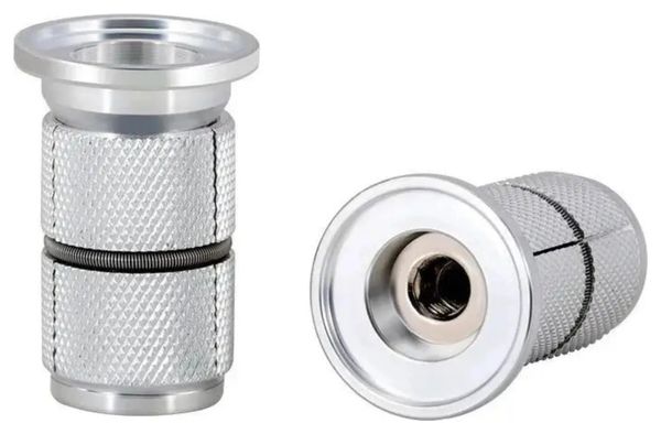 Stop Velkyne Compressie 1 1/8 Vork Carbon Aluminium Expander Stuurlager Zilver