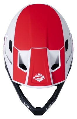 Kenny Split Helm Rood Wit