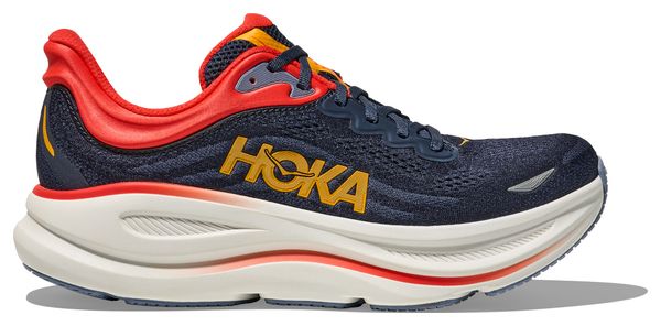 Chaussures Running Hoka Bondi 9 Bleu/Rouge Homme