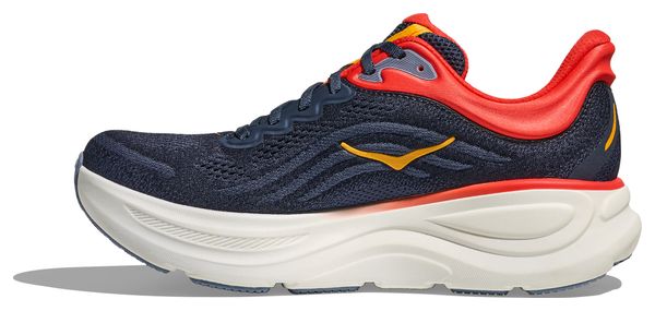 Chaussures Running Hoka Bondi 9 Bleu/Rouge Homme
