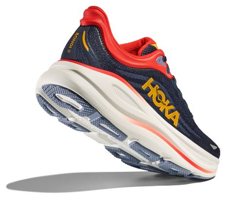 Chaussures Running Hoka Bondi 9 Bleu/Rouge Homme