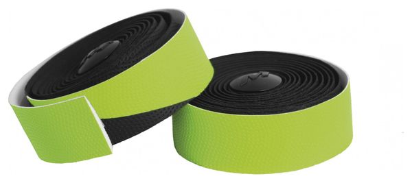 Cinta Manillar Massi Dual Wave Negro / Verde Neón