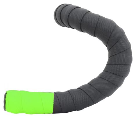 Cinta Manillar Massi Dual Wave Negro / Verde Neón