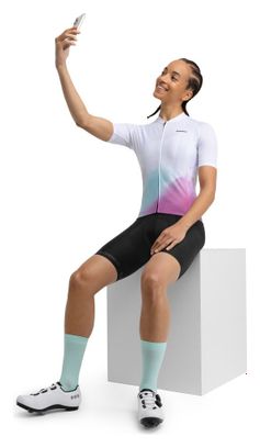 Maillot vélo manches courtes femme Cyclisme M2 Venturi Blanc