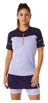 Maillot 1/2 Zip Asics Fujitrail Violet Femme