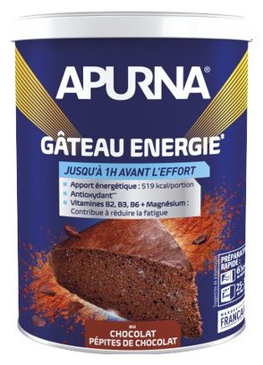 Pastel energético de chocolate Apurna 400g