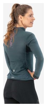 Maillot Manches Longues Velo Rogelli Distance Femme Gris/Rose