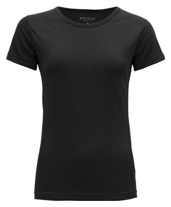 Dames-T-shirt Devold Breeze Merino 150 Zwart