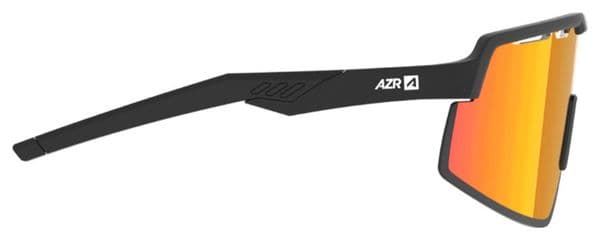 Lunettes AZR Speed RX Noir Mat / Écran Hydrophobe Rouge