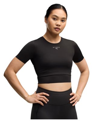 Puma x Hyrox PwrMode Crop-Top, schwarz, für Damen