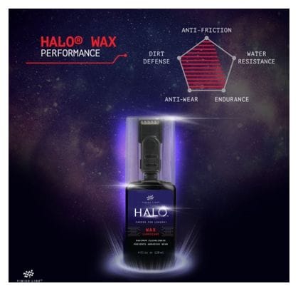 Cire de Chaîne Finish Line Halo WAX 120ml + Applicateur Smart Luber