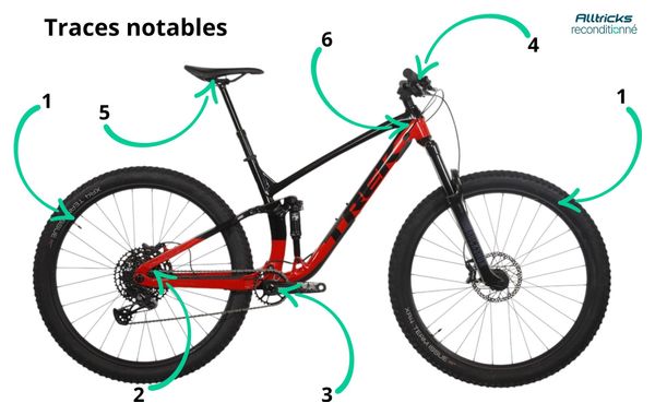 Refurbished Produkt - Mountainbike All-Suspenduced Trek Fuel EX 7 5th Gen. Sram NX Eagle 12V 29' Rot Schwarz 2023