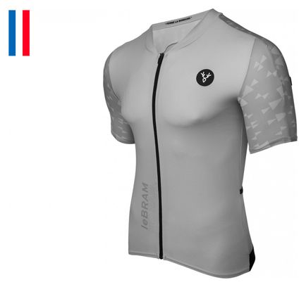 Maillot LeBram Loze de manga corta, corte aero gris