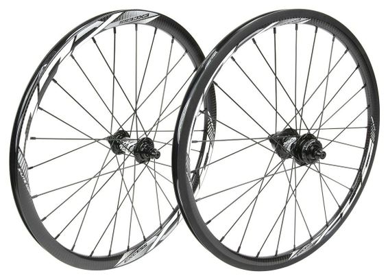 Excess XCL-3 Mini/Expert 20'' BMX Wheelset | 10 mm | 28 Holes Noir