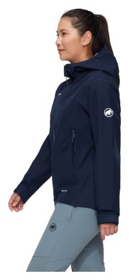 Giacca impermeabile da donna Mammut Crater Light con cappuccio blu scuro