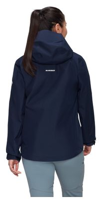 Giacca impermeabile da donna Mammut Crater Light con cappuccio blu scuro