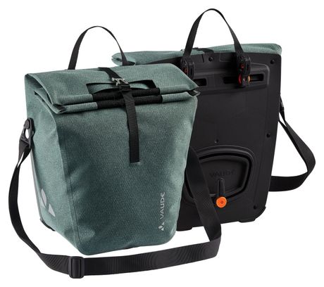 Pair of Vaude ReCycle Back Rear Panniers Dusty Forest Green