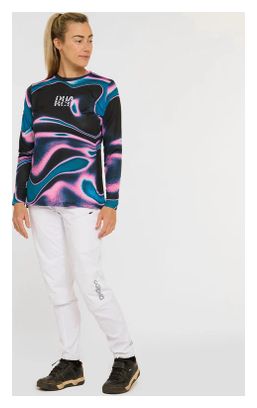 Maglia Dharco Race donna a manica lunga nero rosa